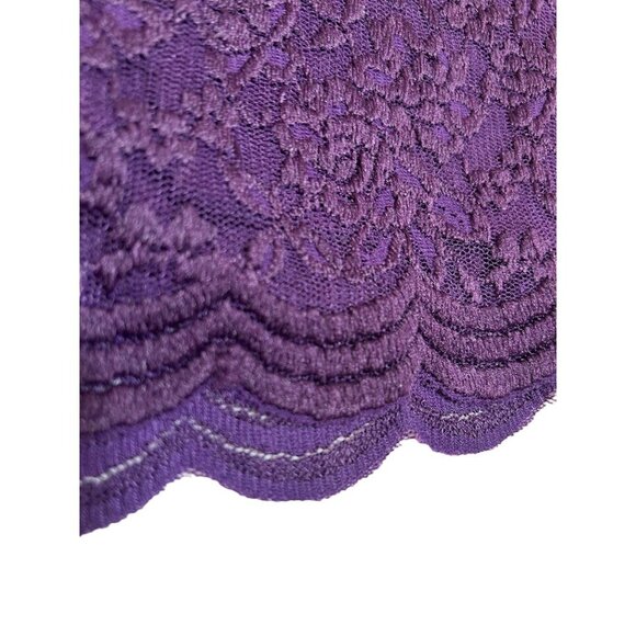 Christopher & Banks Women's Purple Lace 3/4 Sleeve Top L Formal‎ - Picture 4 of 8